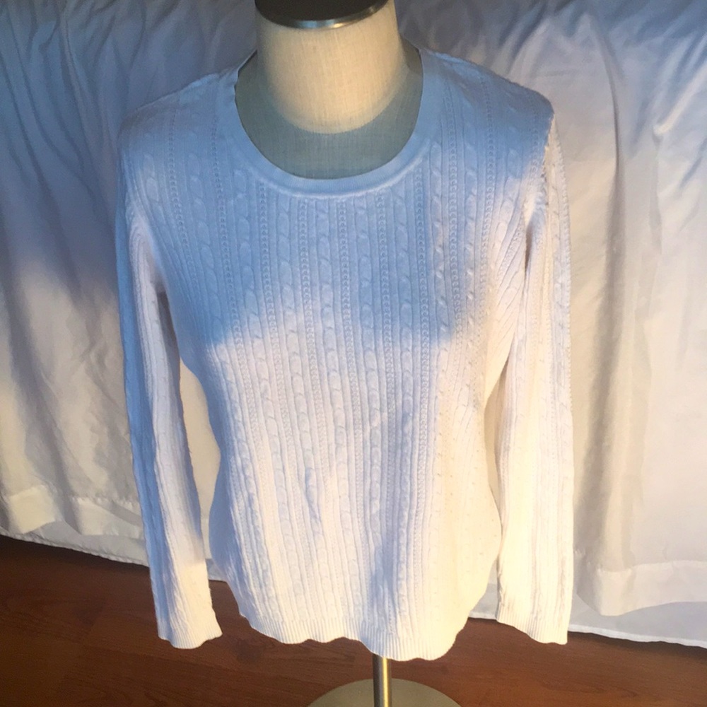 Croft and barrow white sweater